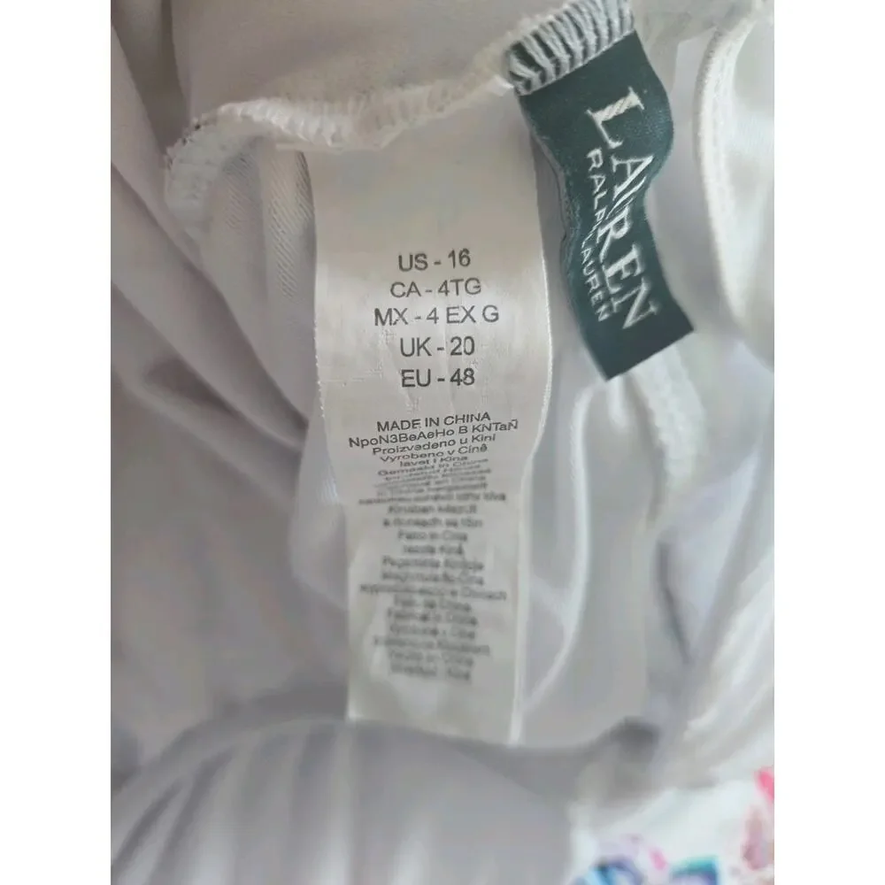 NWT Lauren Ralph Lauren One-Piece Swimsuit Size 16 - Picture 4 of 4